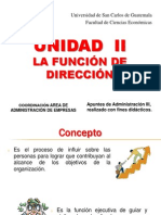 Usac - Funcion de Direccion 2010