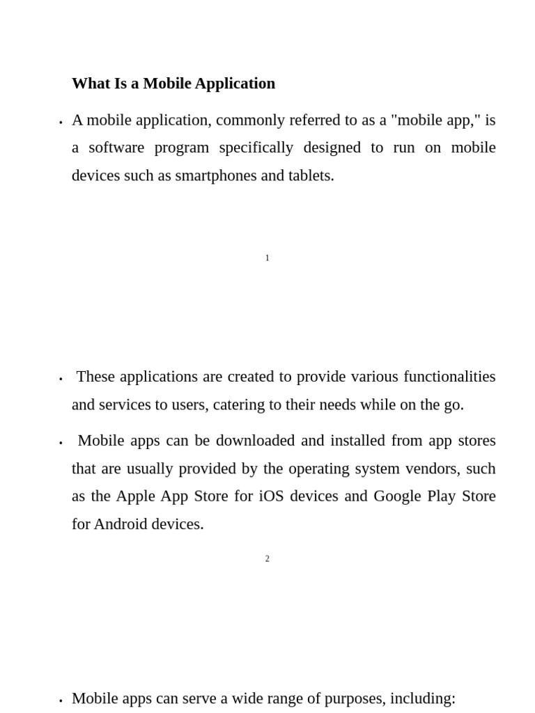 Understanding Mobile Applications and Development | PDF | Android ...