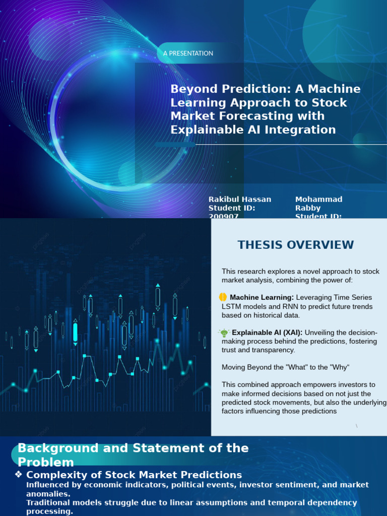 Beyond Prediction: A Machine Learning Approach To Stock Market ...