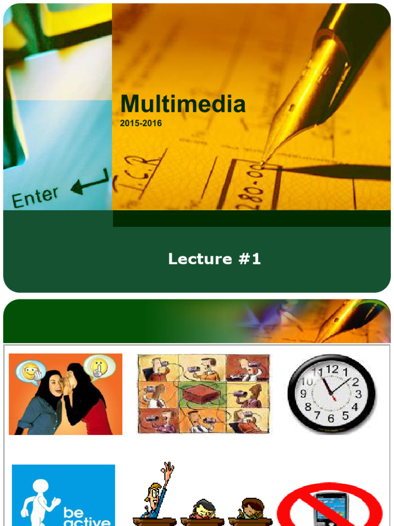 Multimedia Course Overview and Tools | PDF | Graphics | Digital Audio