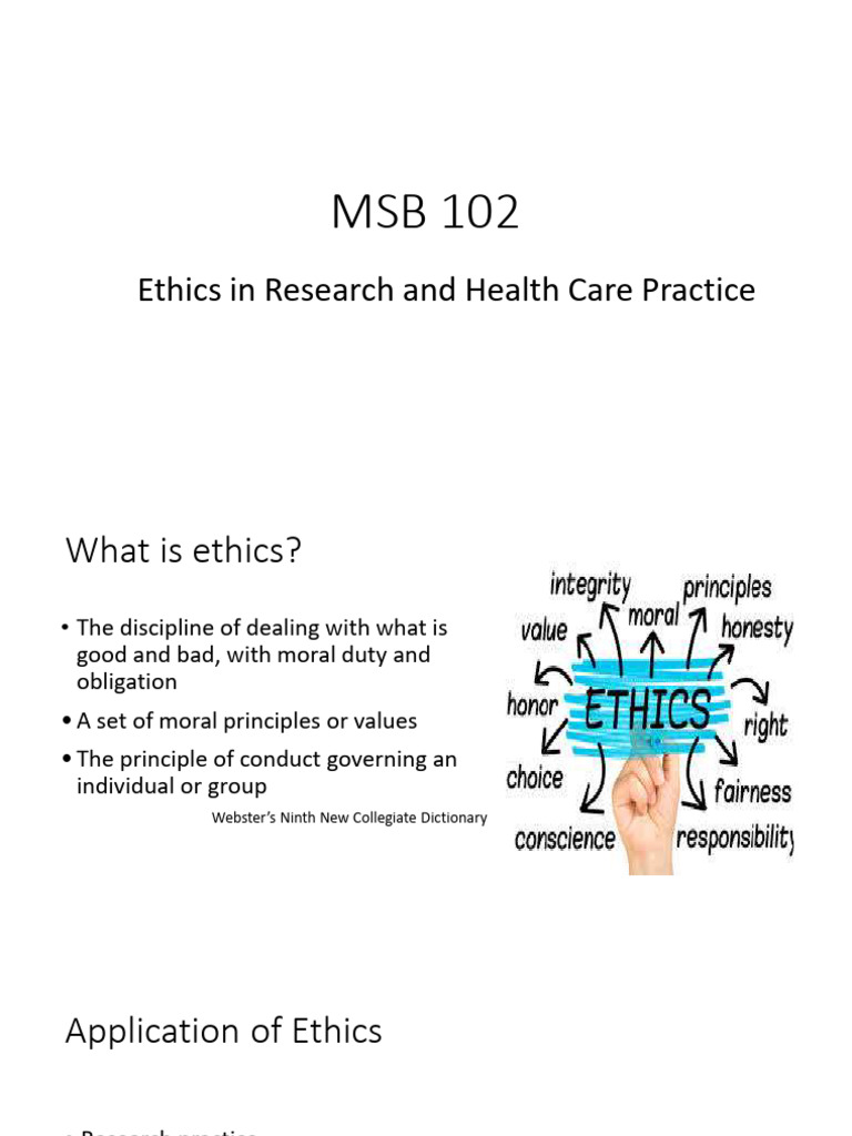 Ethics in Research and Healthcare Practices | PDF | Informed Consent ...