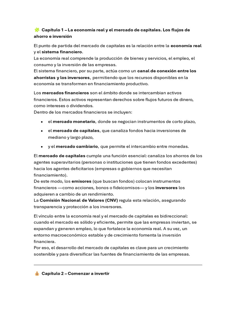 Economía y Mercado de Capitales en Argentina | PDF | Compartir ...