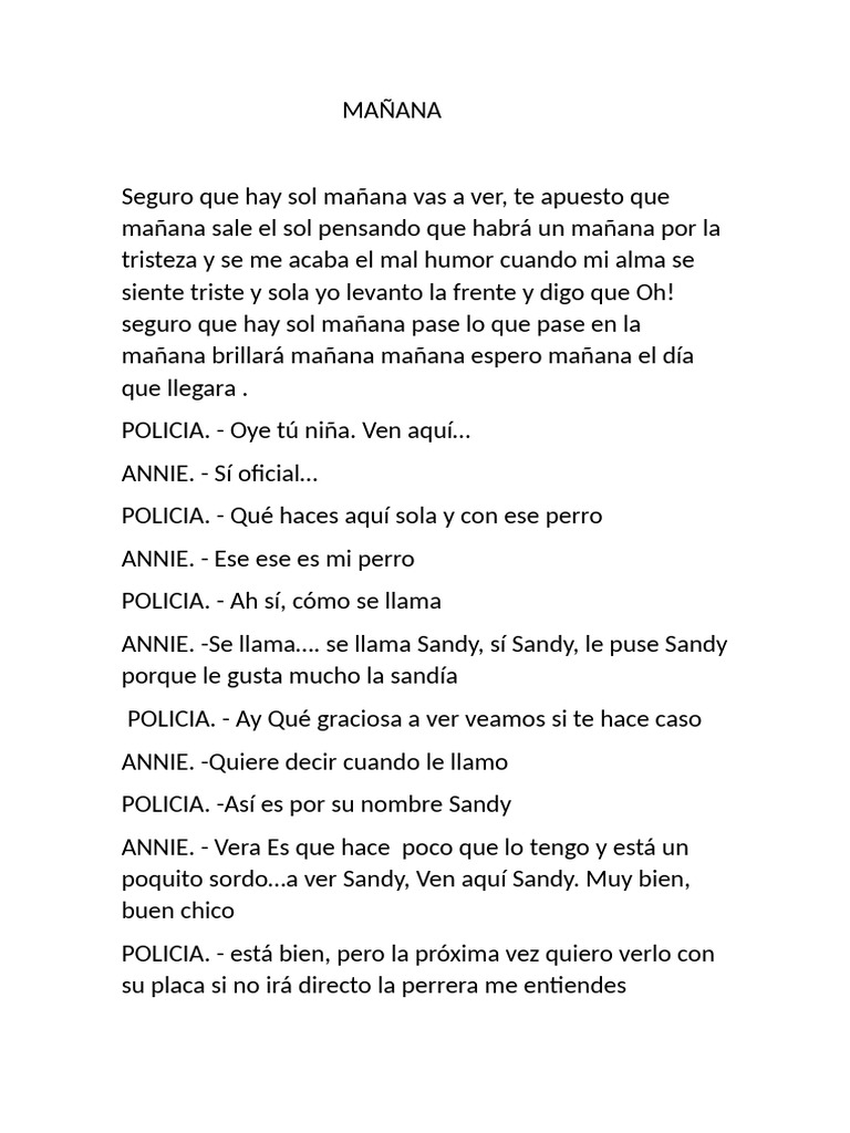 Manana Letra | PDF, image size:768x1024