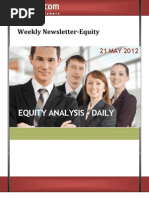 Equity Market Prediction for the Week 21 to 25 May