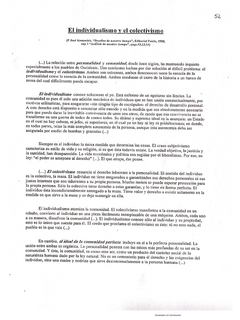 Individualism o | PDF