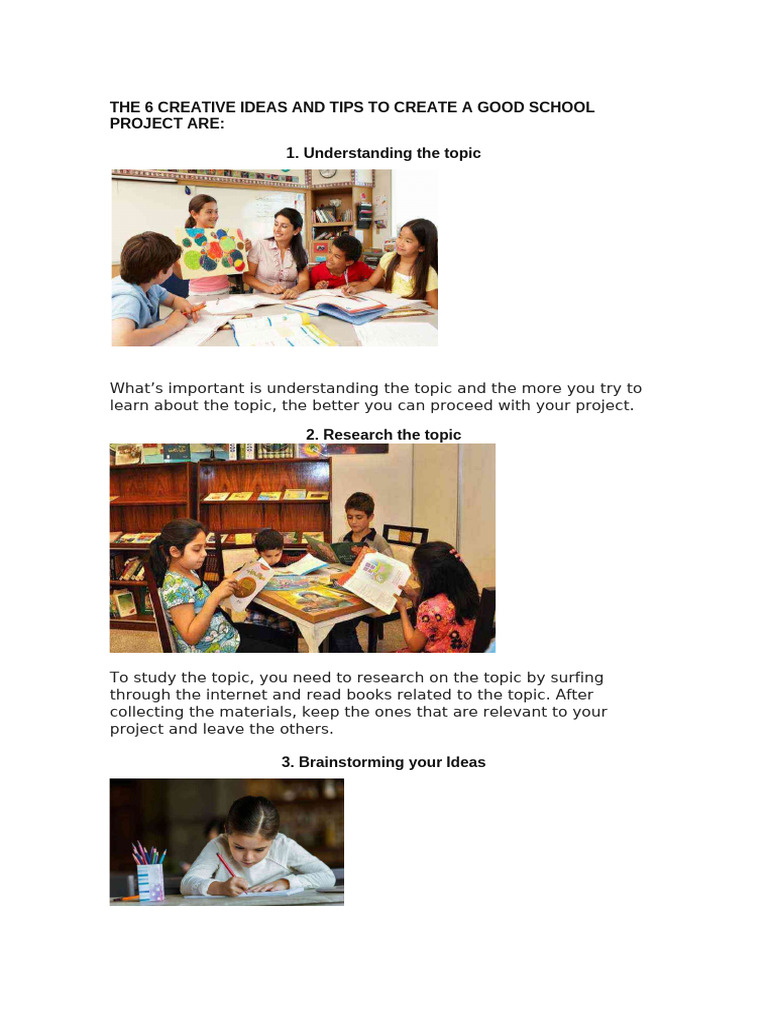 Tips For Projects | PDF