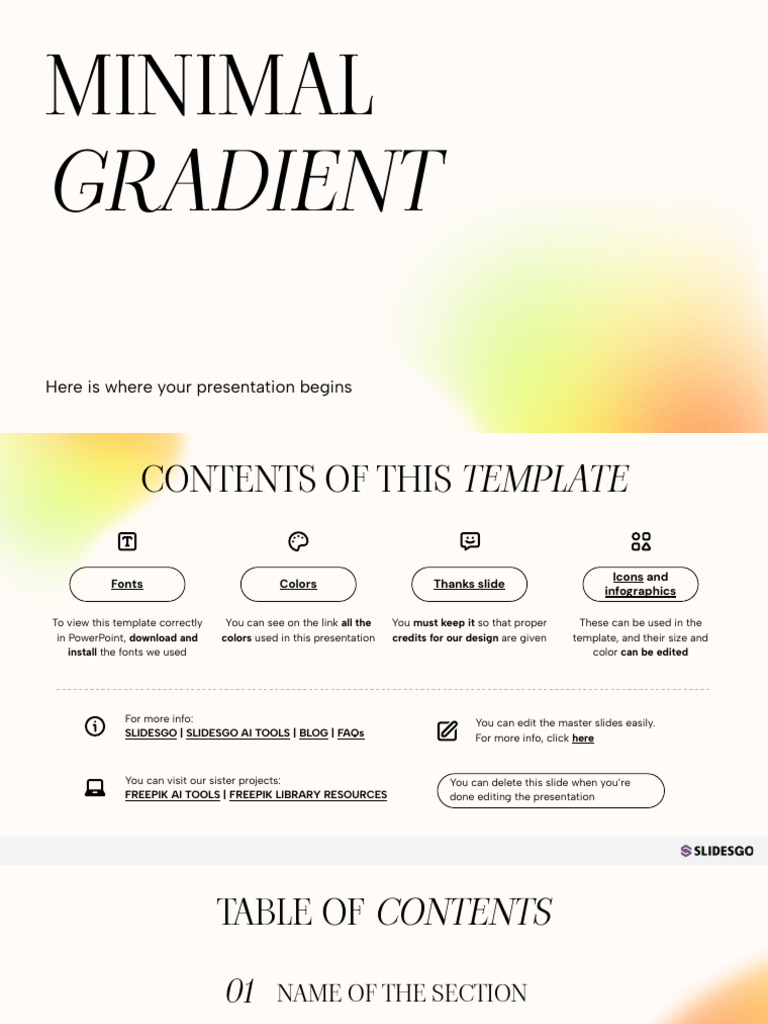 Copie de Minimal Gradient by Slidesgo | PDF | Planets | Solar System