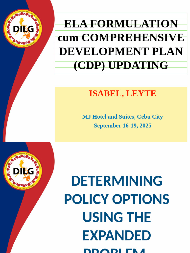 CDP Updating and Policy Options in Leyte | PDF | Mangrove | Policy