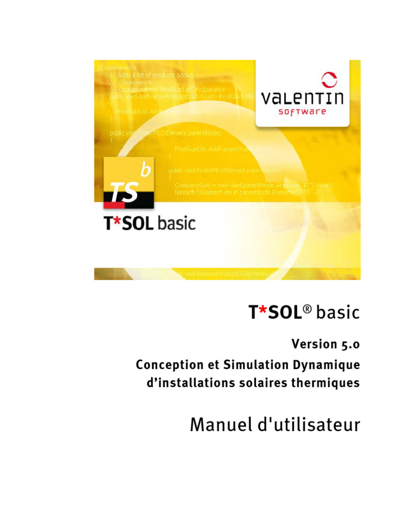 Manuel utilisateur T*SOL basic 5.0 | PDF | Microsoft Windows | Fichier ...