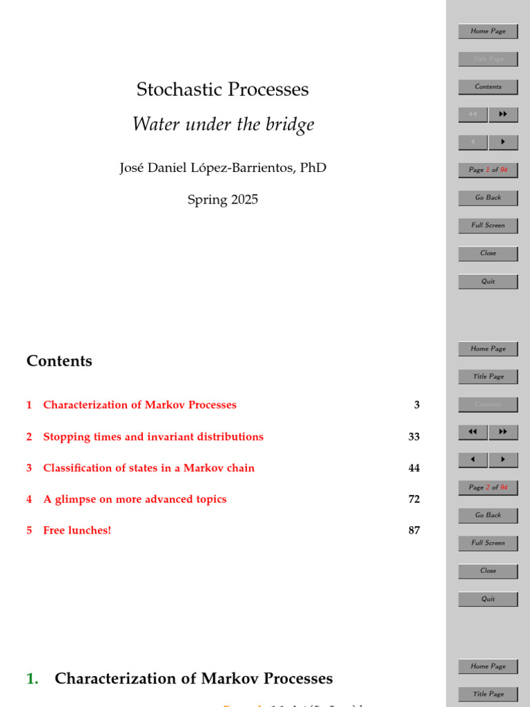 Markov Chains | PDF | Markov Chain | Stochastic Process