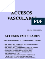 Accesos vasculares centrales en