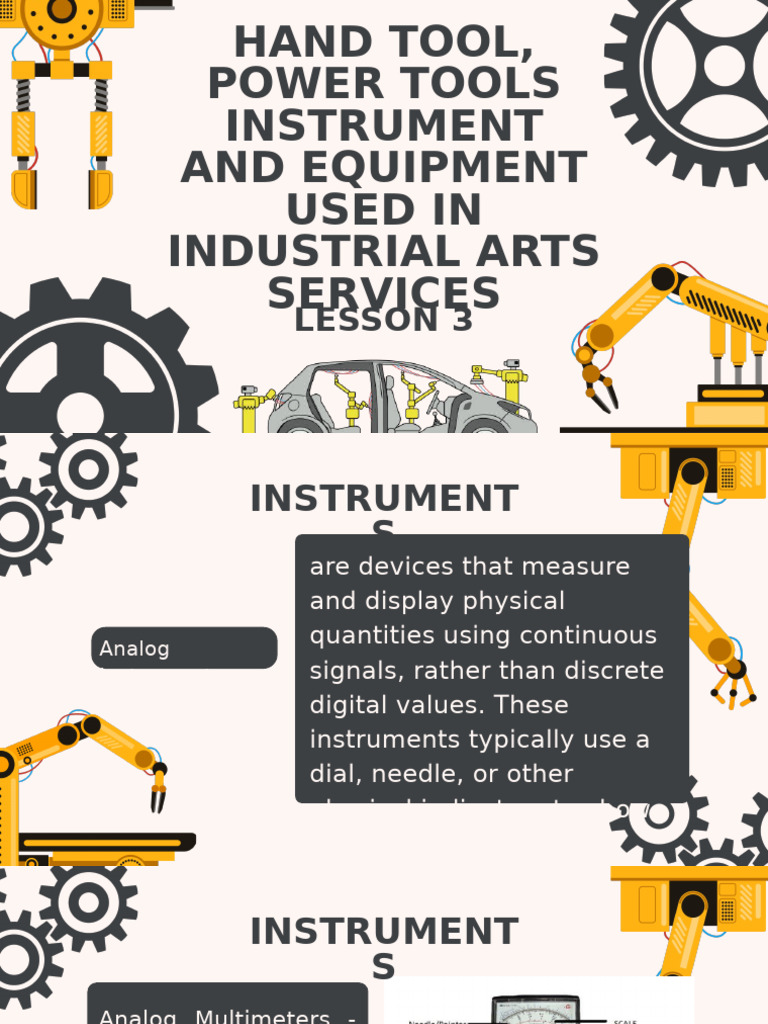 Industrial Arts Measurement Instruments | PDF | Instrumentation ...