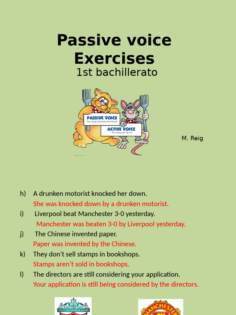 Passive Voice Exercises for Students | PDF