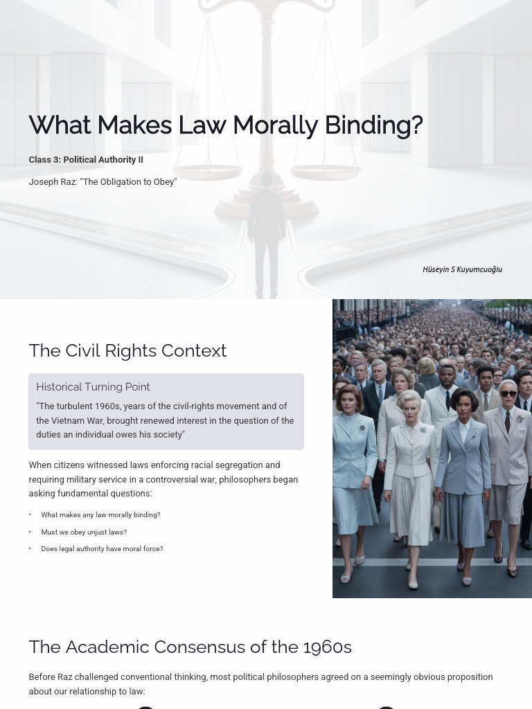 The Moral Authority of Law Explained | PDF | Reason | Safety