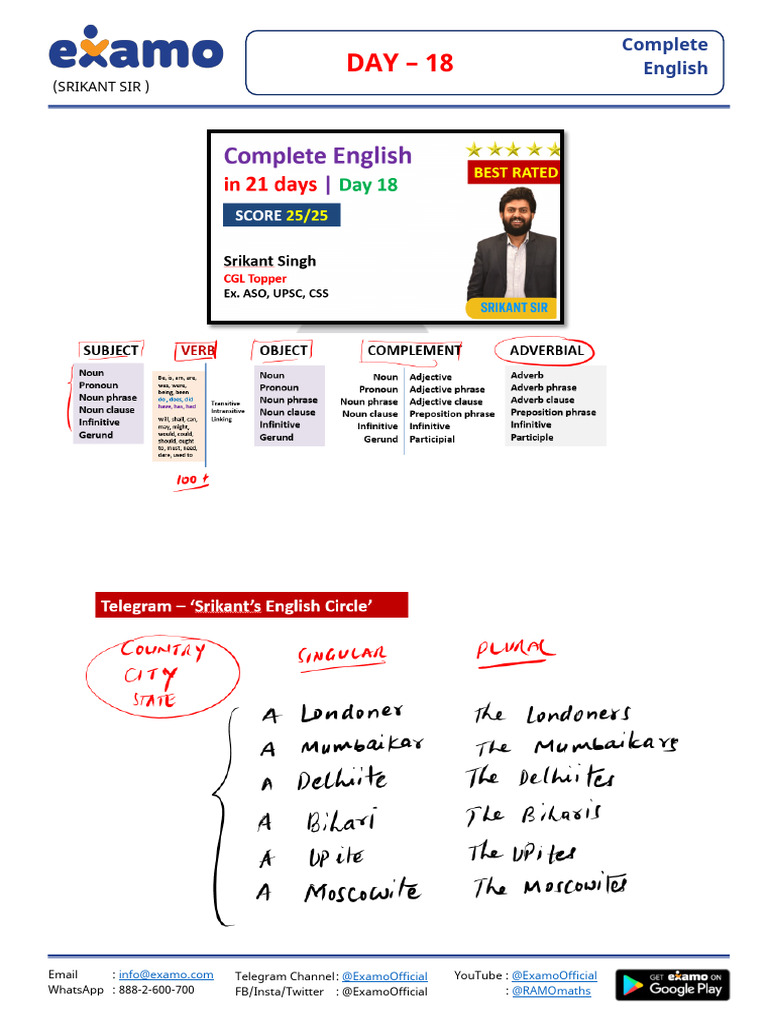 Complete English in 21 Days #18 | PDF