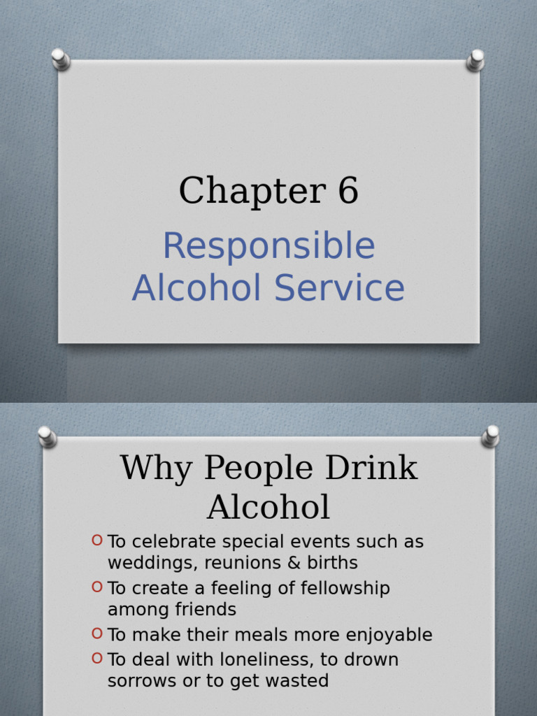 Responsible Alcohol Service Guidelines | PDF