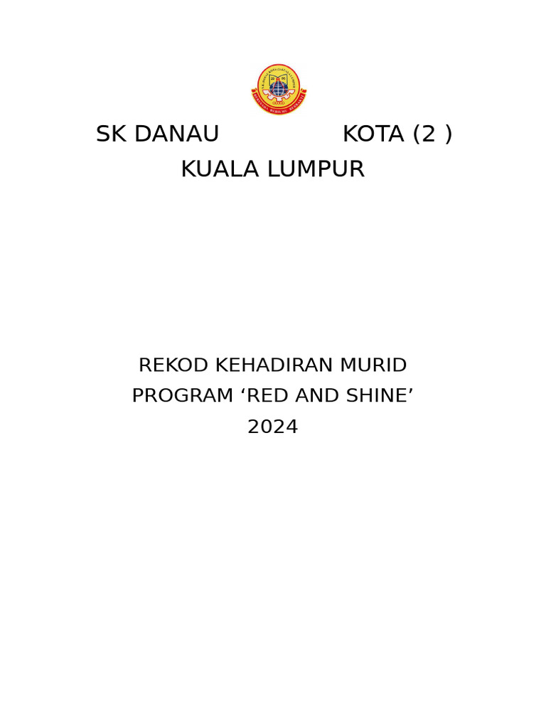 Rekod Kehadiran Murid 2024 | PDF | Linguistic Morphology | Southeast Asia