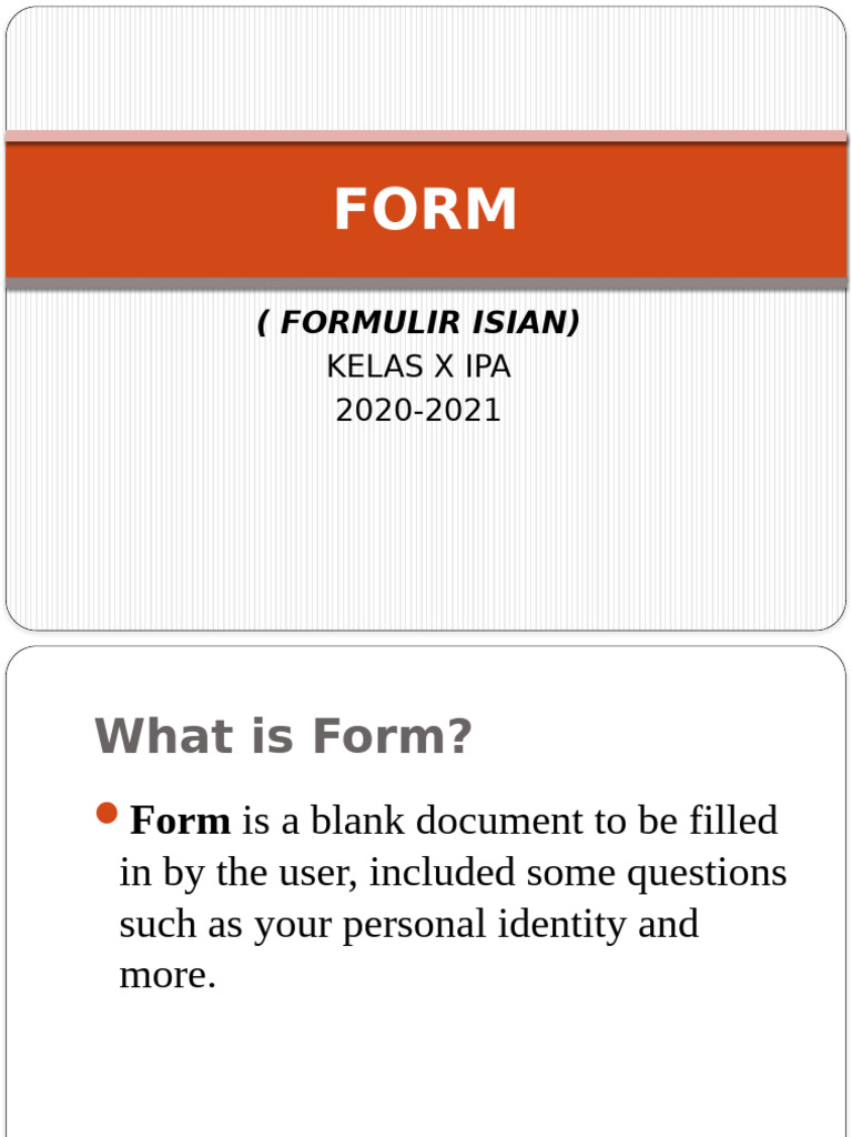 Types of Common Forms Explained | PDF
