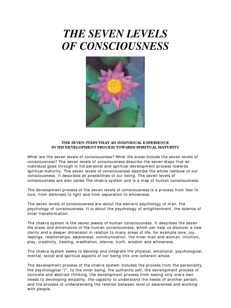 The Seven Levels of Human Consciousness | PDF | Chakra | Consciousness