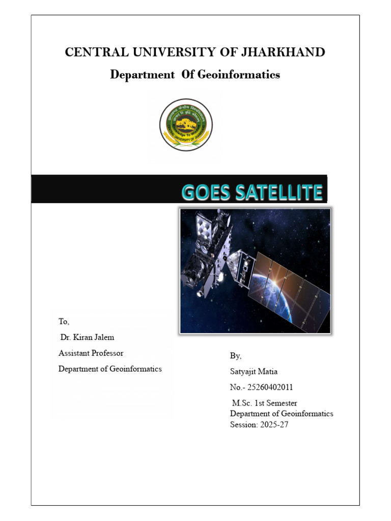 Overview of GOES Satellites and Instruments | PDF | Weather Satellite ...