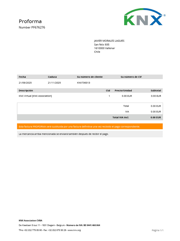 Pro Forma PF676276 | PDF