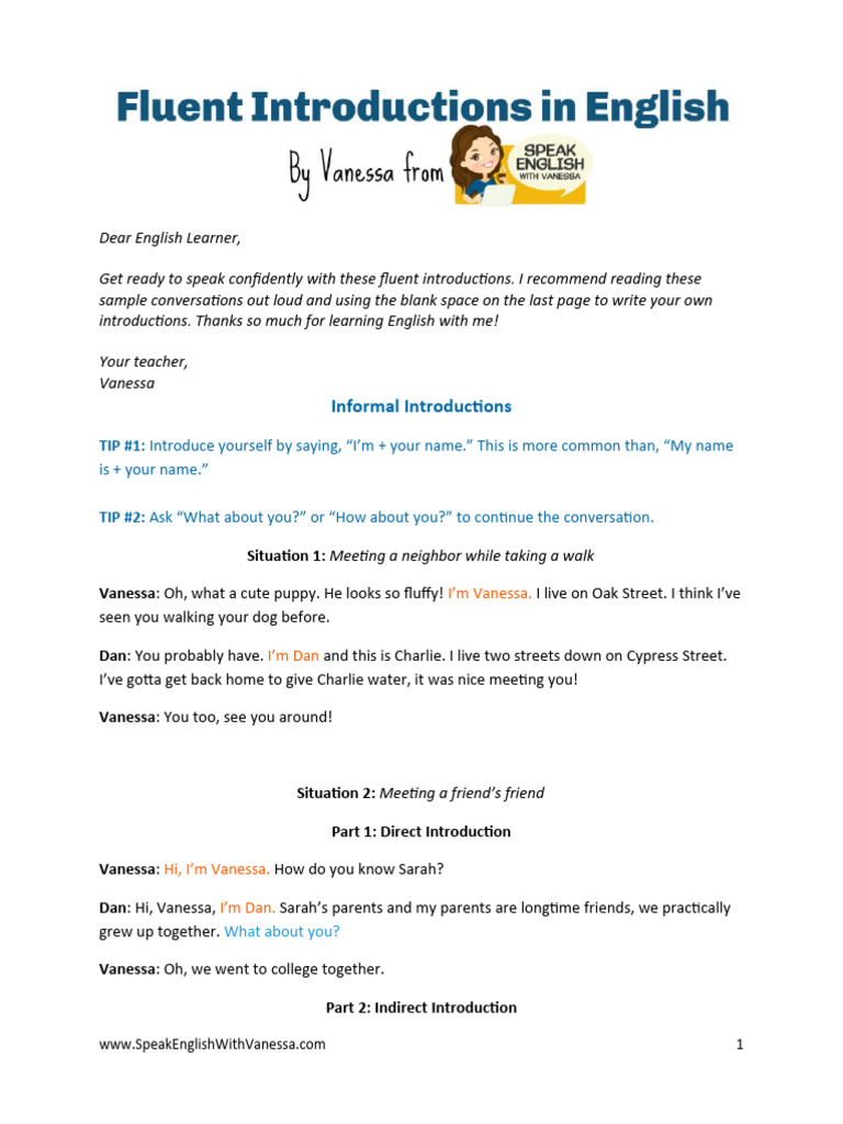 Confident English Introductions Guide | PDF | Smartphone | Laptop