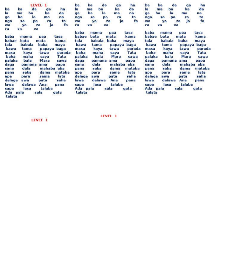Level 1 | PDF