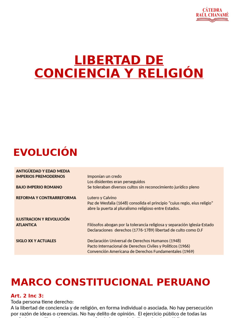 Derecho a la Libertad de Conciencia | PDF | Objetor de conciencia ...