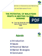 The Potential of Malaysian Fruits in Meeting Global Demand