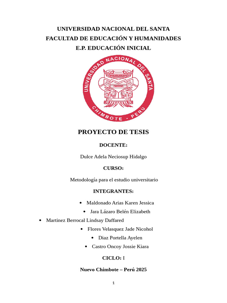 Guía para Elaborar un Proyecto de Tesis | PDF | Teoría | Hipótesis