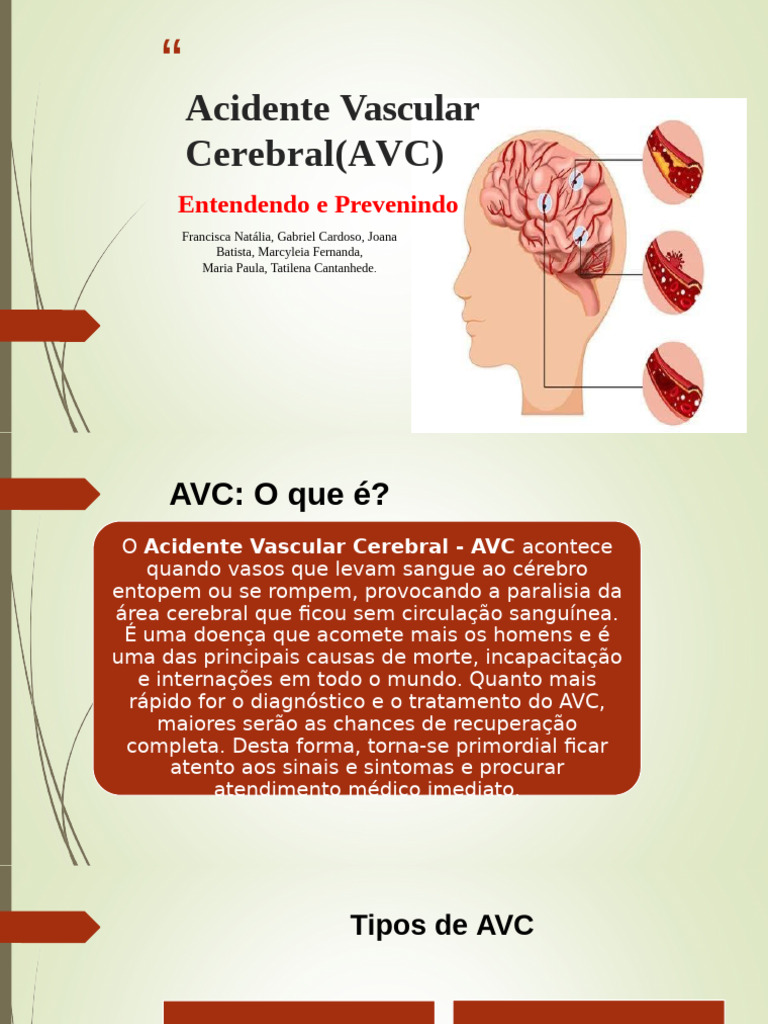 Acidente Vascular Cerebral (AVC) | PDF | AVC | Diabetes