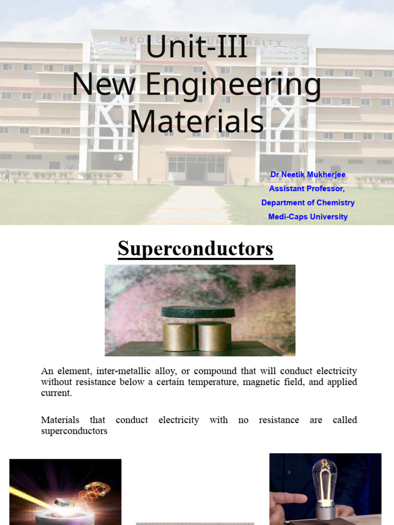Superconductors and Optical Fibers Overview | PDF | Superconductivity ...