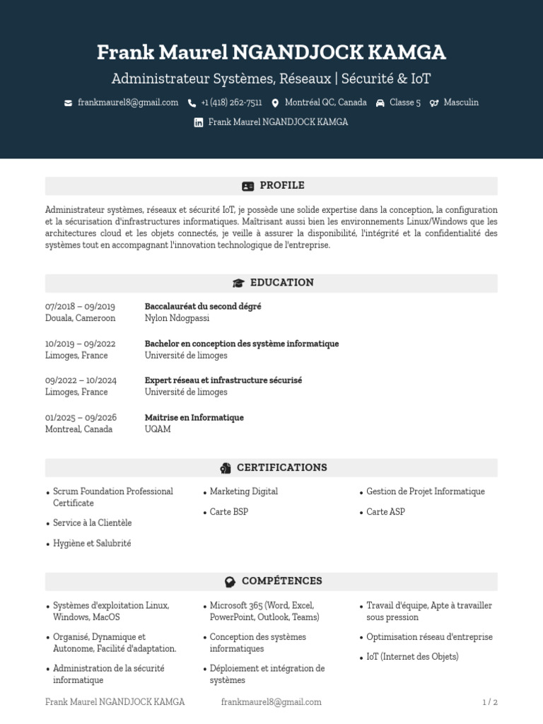 Administrateur Systèmes et Réseaux IoT | PDF | Internet des objets | Linux