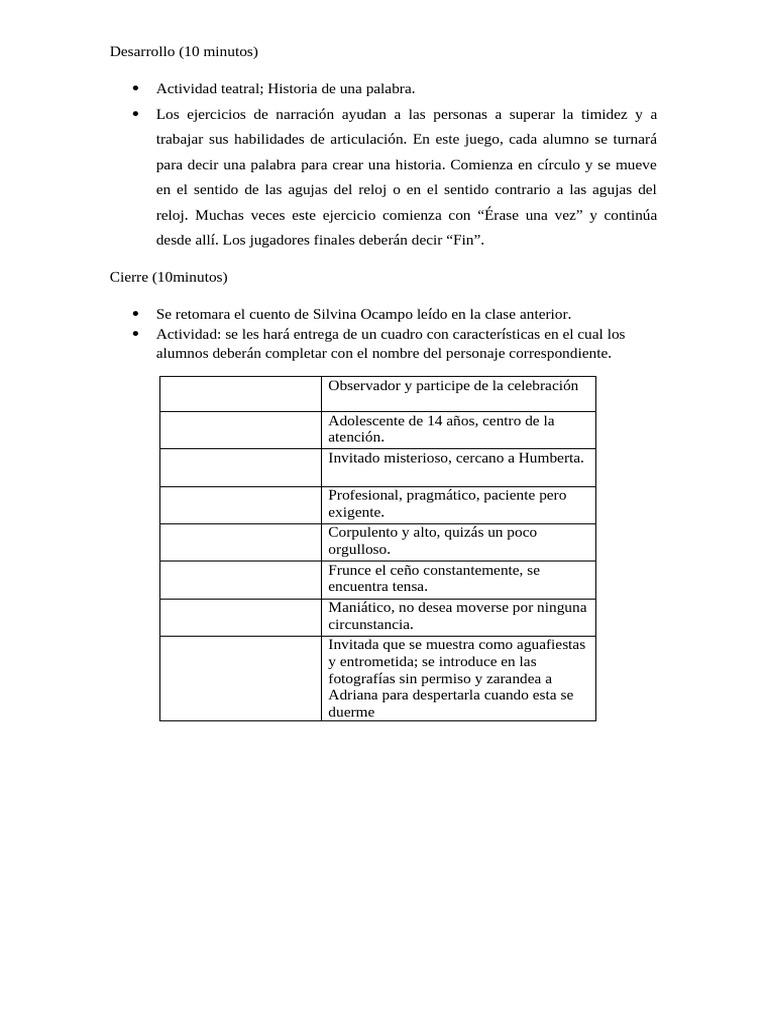Clase 7 Fecha 180625 | PDF | Teatro