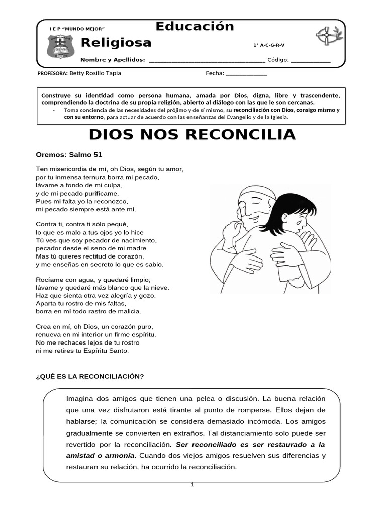 La Reconciliación Con Dios - 25 | PDF | Pecado | Cristo (título)