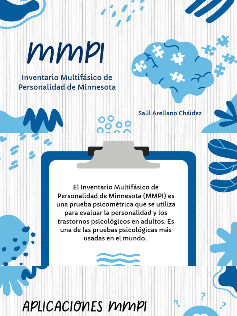 MMPI: Evaluación de Personalidad y Trastornos | PDF