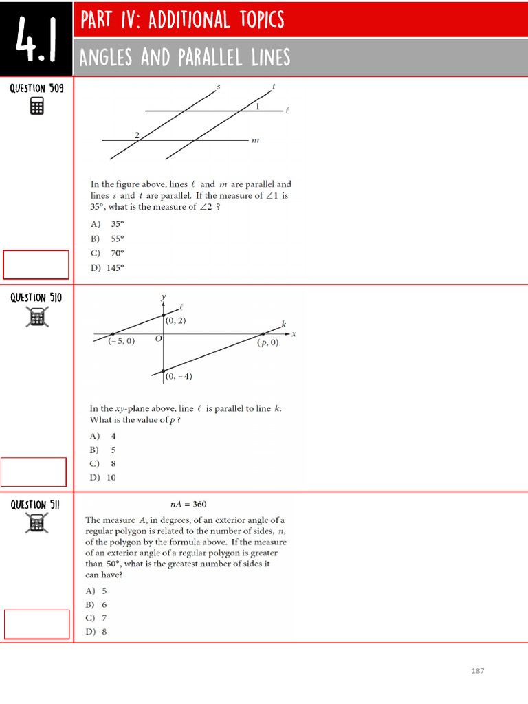 Part 4 - Geometry & Circles (70Q) - 4 | PDF | Circle | Triangle