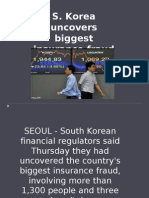 S Korea Uncovers Biggest Insurance Fraud