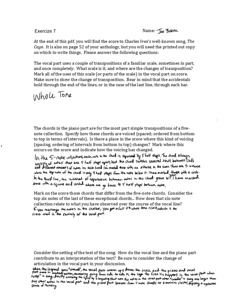 T 351 Exercise 7 | PDF