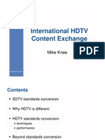 International HDTV Content Exchange Presentation