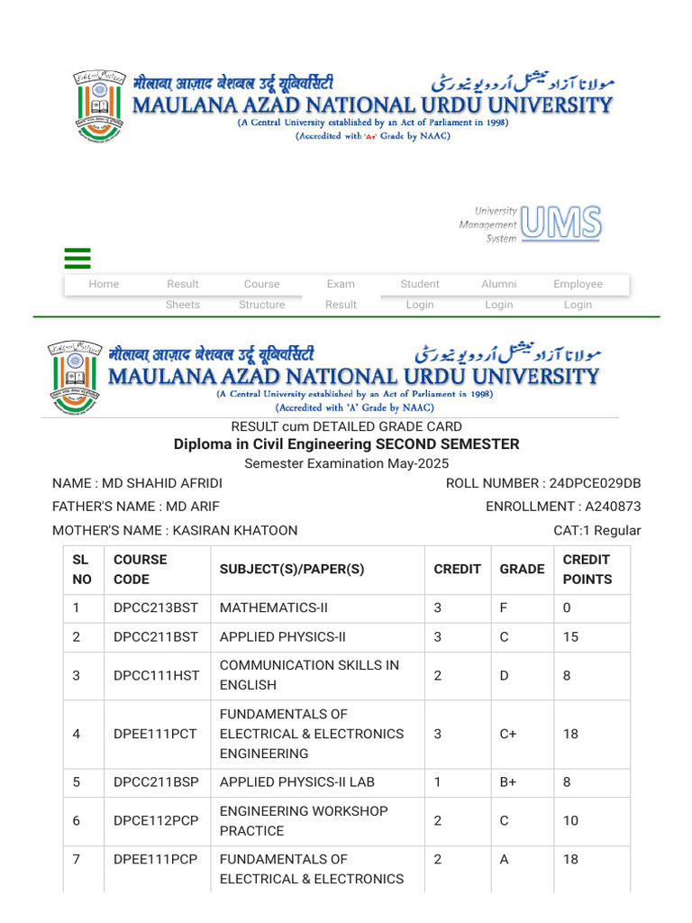 Integrated University Management System (IUMS) - Maulana Azad National ...