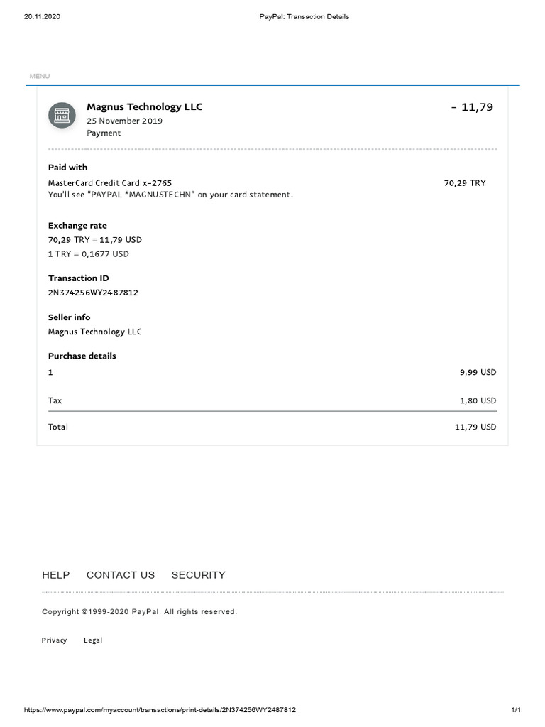 PayPal_ Transaction Details2 | PDF