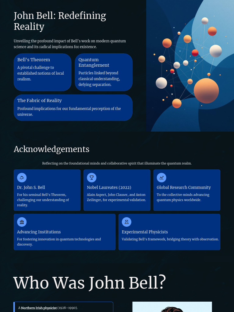 John Bell's Impact on Quantum Reality PDF Quantum Entanglement