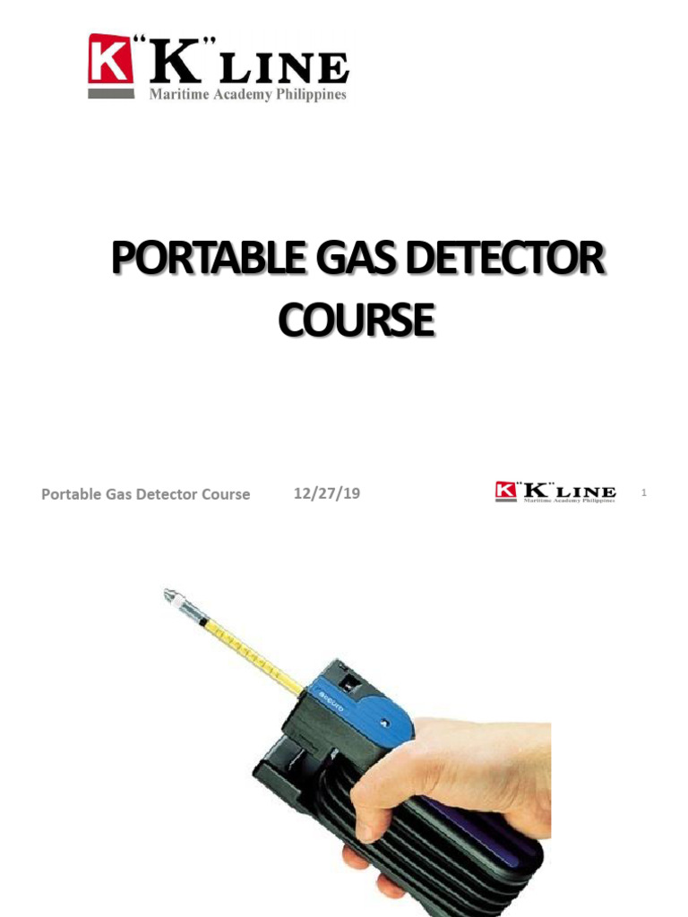 Portable Gas Detector Training Guide | PDF | Valve | Calibration