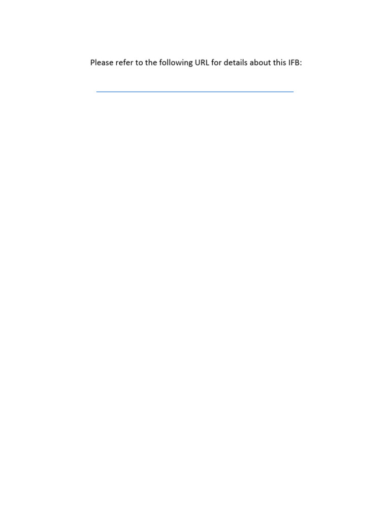 Ifb Url | PDF