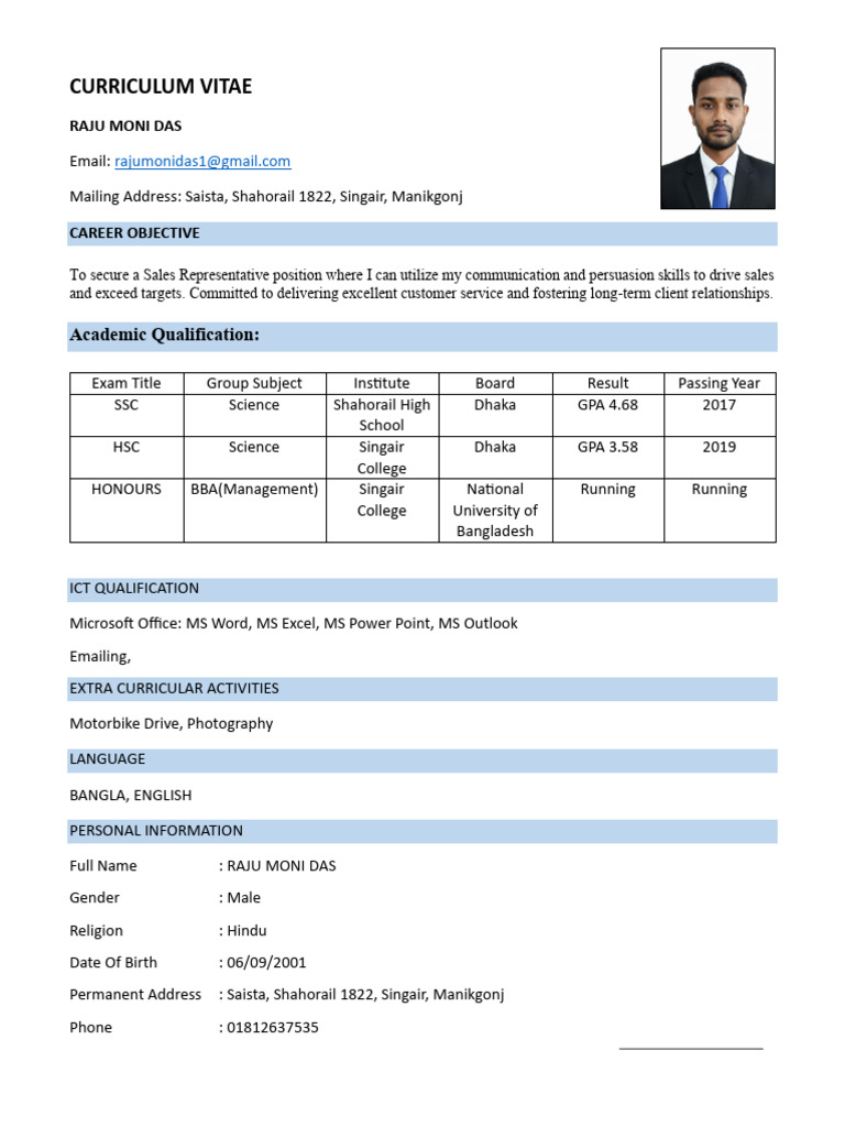 CV Raju 5 | PDF
