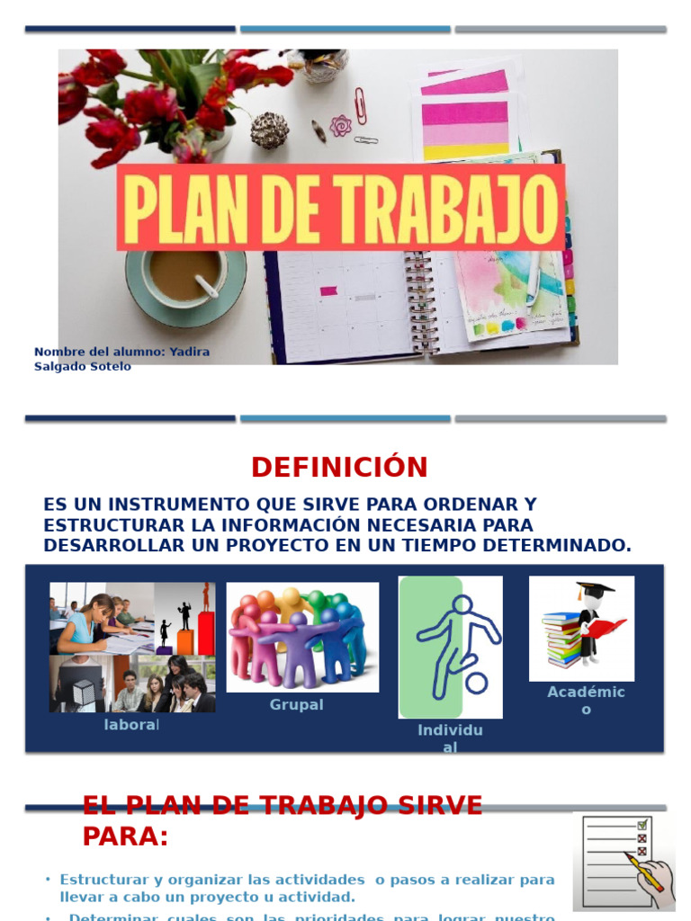 Cómo Elaborar un Plan de Trabajo Eficaz | PDF