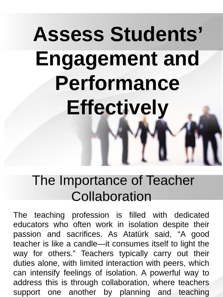 Enhancing Teacher Collaboration for Success | PDF | Teachers ...