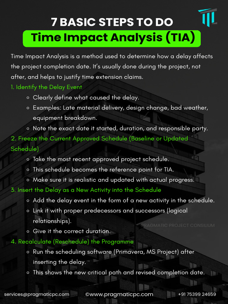 Time Impact Analysis: 7 Essential Steps | PDF