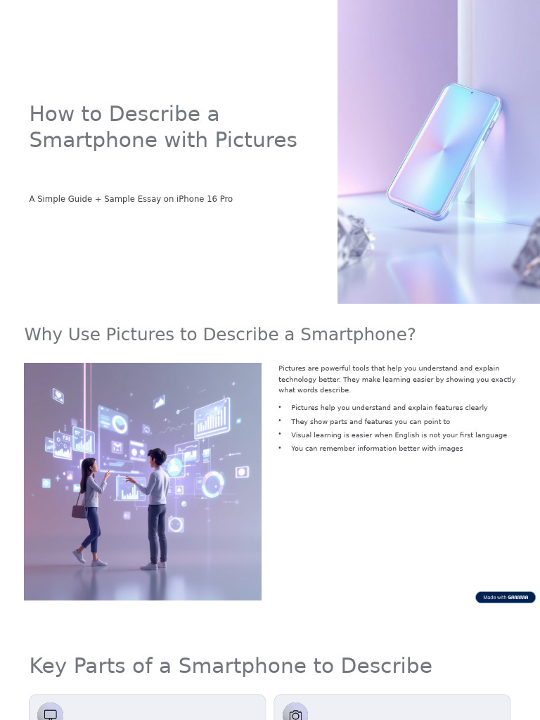 Describing Smartphones Made Easy | PDF | Smartphone | I Phone